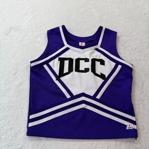 Chasse Cheerleading Shell Top Adult Medium Purple White Good DCC Uniform